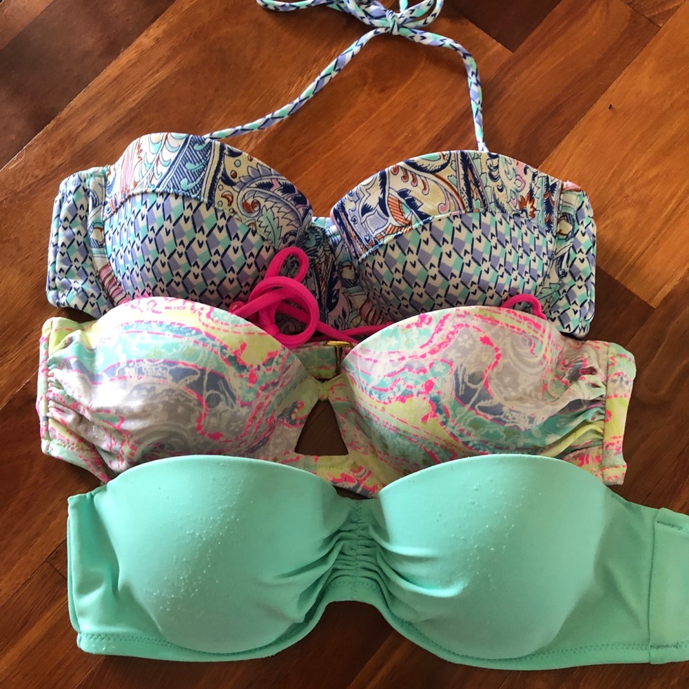 Victoria’s Secret three piece bathing suit tops💥
